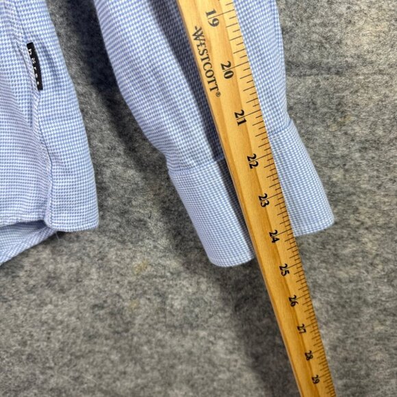 Horst Light Blue Long Sleeve Button Down Shirt 100% Cotton Size 16 - Picture 10 of 15